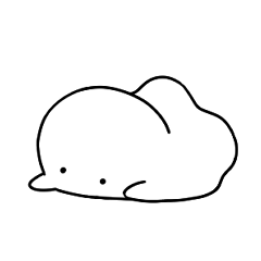 [LINEスタンプ] うごく！  ぽちゃいおばけ