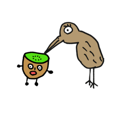 [LINEスタンプ] キウイとキウイ