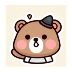 [LINEスタンプ] クマさんの愉快な仲間たち