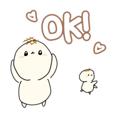 [LINEスタンプ] お餅ちゃん(敬語もあるよ)