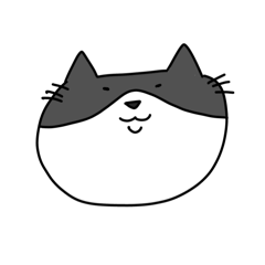 [LINEスタンプ] ふてぶてとしたねこ