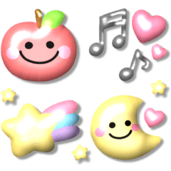 [LINEスタンプ] ぷくぷく毎日スマイル♡よく使う日常言葉