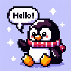 [LINEスタンプ] ピクセルペンギンスタンプ@SFW