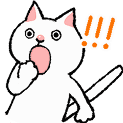 [LINEスタンプ] 動く！まいにち猫ちゃん