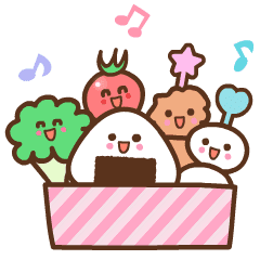 [LINEスタンプ] ❤️うごく！よく使う言葉♡弁当家族