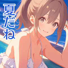 [LINEスタンプ] 夏ガール♡