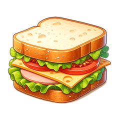 [LINEスタンプ] 食べたい物は何？