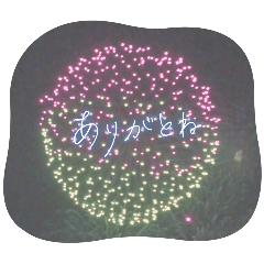 [LINEスタンプ] きれいな花火の気持ち